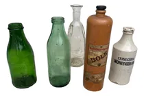 Comprar Botella Leche Antigua Vidrio Inlaca\u002Fcalcar\u002Fcervecería Montev