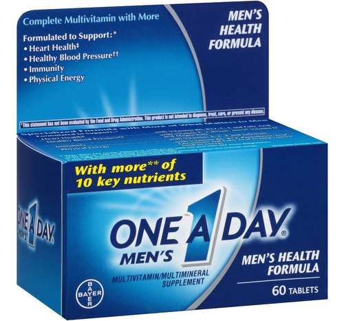 Vitaminas Y Minerales Para Hombres 60 Tabletas One A Day