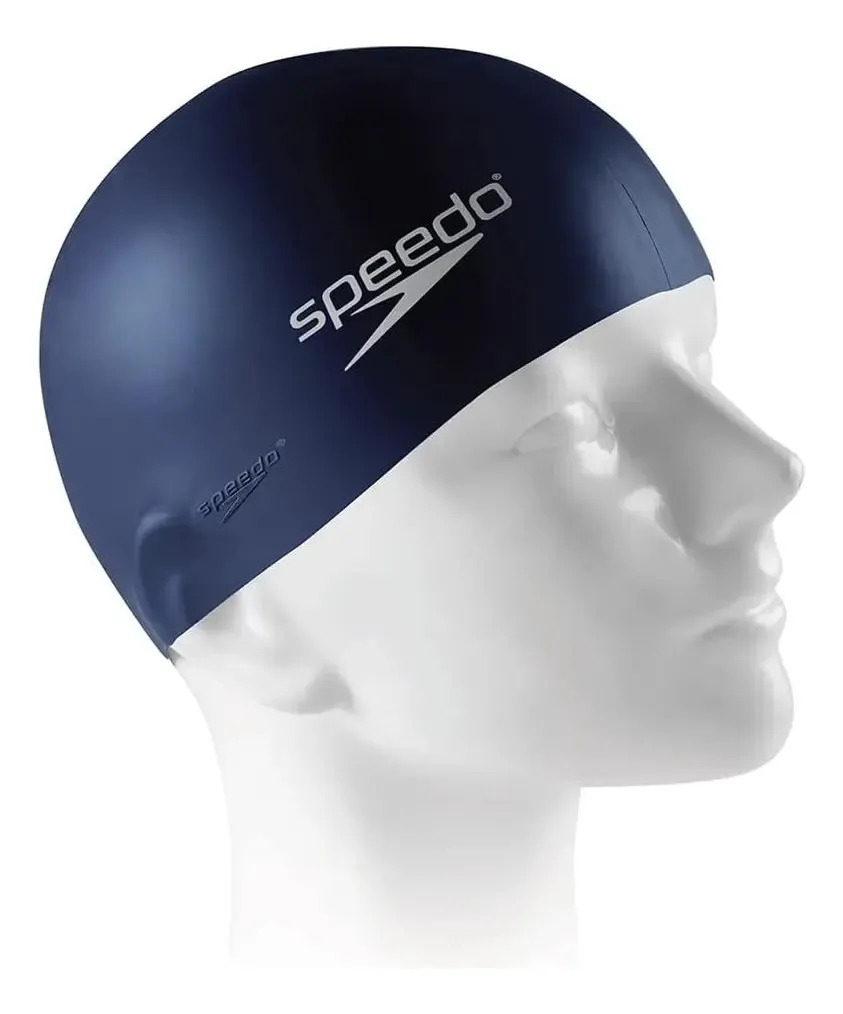 Touca De Natação Silicone Juvenil Speedo Flat Swim Junior Cor Marinho Tamanho Único