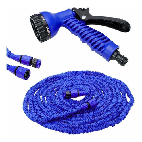 Mangueira Mágica Extensível Retrátil 15m Azul