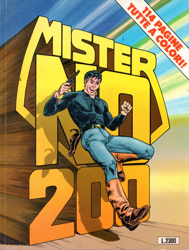 Mister No N° 200 - 114 Páginas Em Italiano - Sergio Bonelli Editore - Capa Mole - 1992 - Bonellihq H23