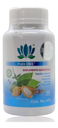 Carnitina Teobromina 60 Cáps Pure One Pure Health