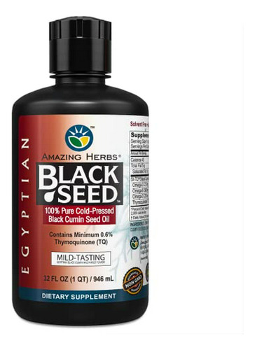 Aceite De Semilla Negra Egipcia Amazing Herbs - 32 Fl Oz