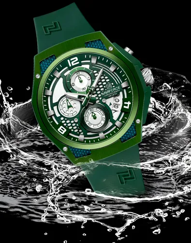 Reloj Naviforce Deportivo Nf8051t Goma Hombre + Estuche