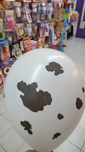 Globos Con Mancha De Vaca  De 12  X 10