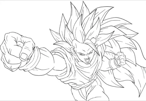 50 Desenhos Para Pintar E Colorir Dragon Ball Z - Folha A4 Inteira