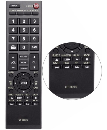 Control Remoto Ct-90325 Para Toshiba Tv 32c110u 32c120u 