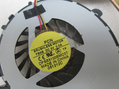 Ventilador Toshiba L845 L845d Np Fcn3eby3tm011025 Seminuevas