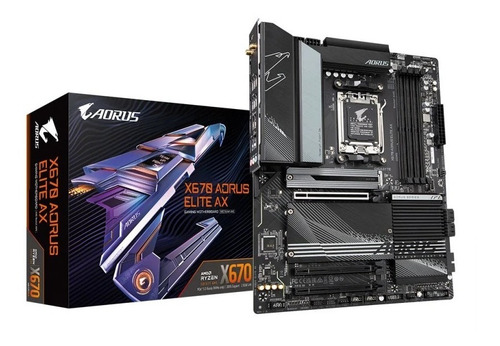Imagen 1 de 4 de Mb Gigabyte X670 Aorus Elite Ax G10 Wifi Amd Ryzen 7000 Ddr5