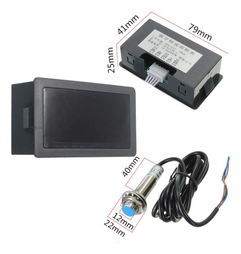 Amleso Tacómetro Digital De 0,56 Pulgadas, Medidor De Rpm, Tacómetro Led, Medidor De De Rpm, Luz Verde