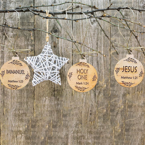 Nuevo Árbol De Navidad Con Decoración Colgante De Cristo