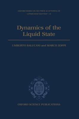 Libro Dynamics Of The Liquid State - Umberto Balucani