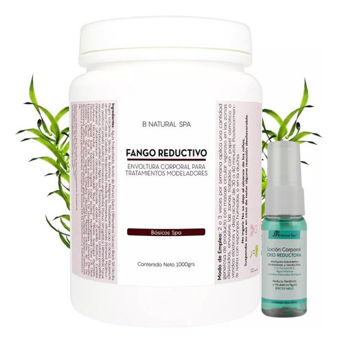 Fango Reductivo 1 Kilo Mascarilla Corporal Modeladora 