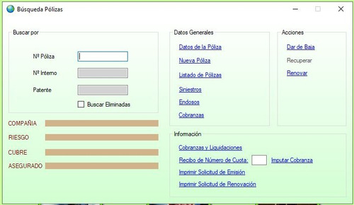 Sistema De Gestión De Seguros / Proveedores - Full