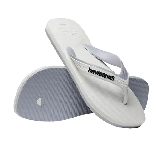 Chinelo Masculino Havaianas Casual Dual Tiras Largas Branco