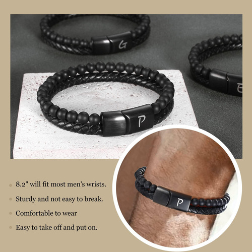 Pulsera De Cuero Para Hombre Ideas De Regalo Para Niño Adole