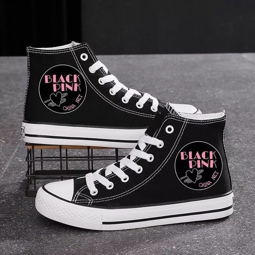 Zapatos De Lona Blackpink Zapatos Deportivos Blink De Moda