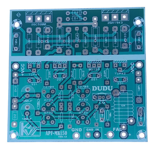 Placa Lisa Para Montar Amplificador 100w Rms Mono - Dudu