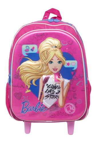 Mochila Barbie Selfie 17x Sestini 3d 2017 Rodinhas Tam G