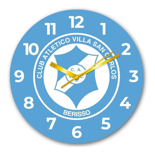 Reloj De Pared De Club Atletico Villa San Carlos