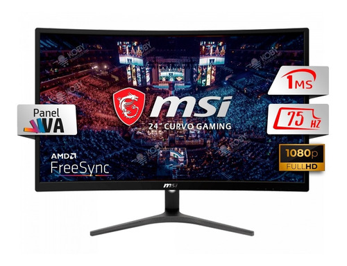 Monitor Curvo 24'' Gamer Msi G241vc Full Hd 1ms 75hz