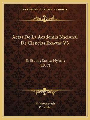 Libro Actas De La Academia Nacional De Ciencias Exactas V...