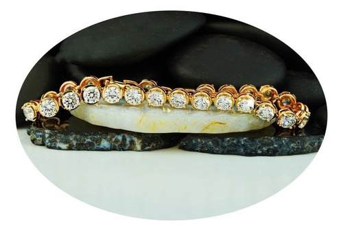 Pulsera Brazalete Esclava Oro 18k Lujo Moderno Mama Regalo