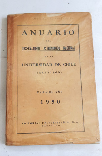 Libro Anuario Observatorio Astronómico Nacional - 1950