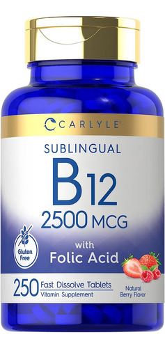 Vitamina B12 Sublingual 2500 Mcg-carlyle