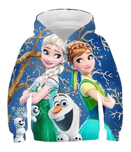 Sudadera Infantil Anna De Frozen Elsa 2 Para Disney