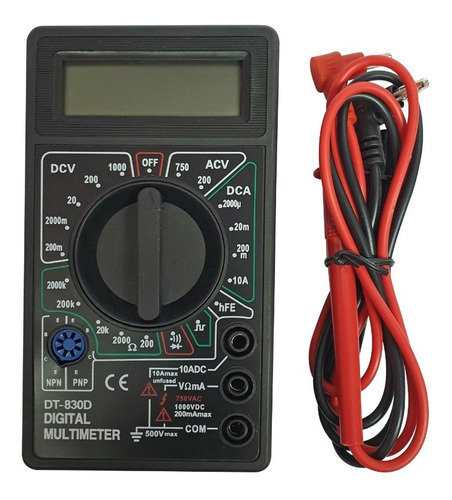 Tester Digital Multimetro  Dt-830 D 