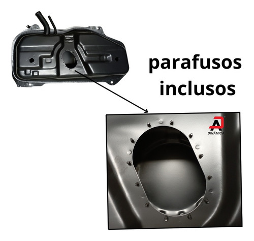 Tanque Combustível Argo 1.0 E 1.3 2018 A 2024 Bepo Em Aço