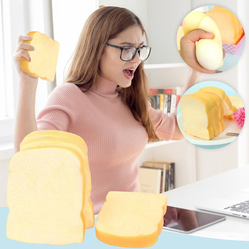 Juguete F Creative New Bread Pinch Para Rellenar En Polvo Br