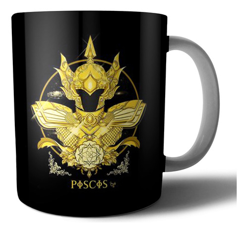 Taza De Cerámica - Caballeros Del Zodiaco Piscis