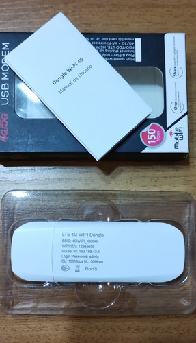 Módem Usb Router 150mbps Mobile Wifi Lte Auto Casa Blanco