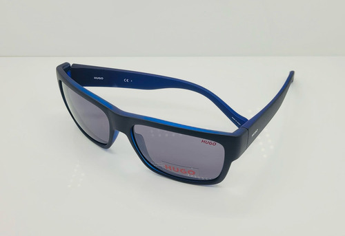 Lente De Sol Hugo Boss Hg0176s 00vk Ir Rectangular Negro Negro