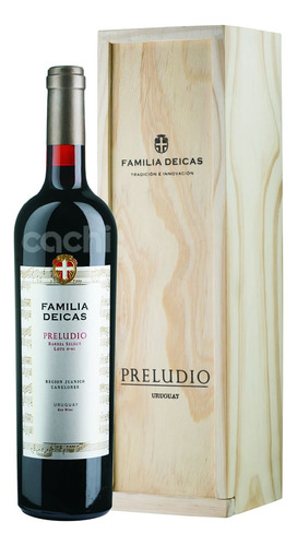 Vino Uruguayo Preludio Familia Deicas En Caja De Madera