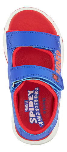 Sandalia Casual Spidey Para Niño Ajustable Azul