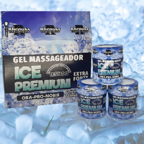 Gel Massageador Ice Premium Ora Pro Nobis Extra Fuerte Columna Tipo de envase Pote Fragancia Mentol
