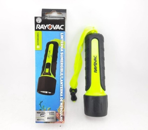 Linterna Led Sumergible Rayovac 100 Lumens 20 Metros 4aa Color de la linterna Amarillo y Negro Color de la luz Dia