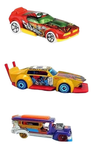 Combo X 3 Hot Wheels Cars Coleccion Mattel Original