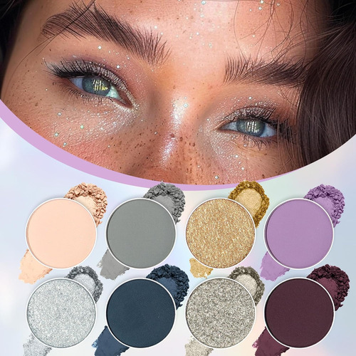 Ucanbe Paleta De Maquillaje De Sombra De Ojos, 8 Colores Bri