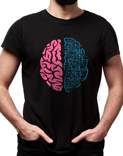 Imagem 1 de 7 de Camiseta Geek Brain - Cerebro Nerd Camisa Masculina Promoção