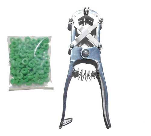 Pinza Elastrator Premium De Aluminio + 100 Anillos