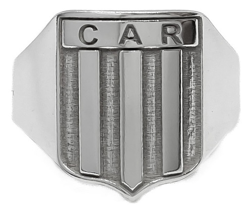 Anillo Escudo Equipo Fútbol Argentina Racing De Córdoba A - Chico Plata 925