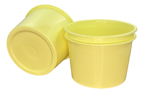 Kit 20 Balde De Pipoca 1,5 Litro Cor Amarelo Bebe