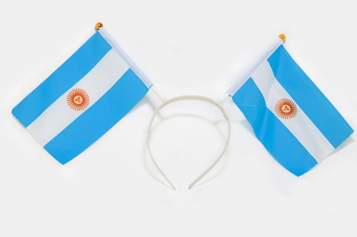 Vinchas Bandera Argentina × 1 - Cienfuegos Cotillón Color Celeste Blanco