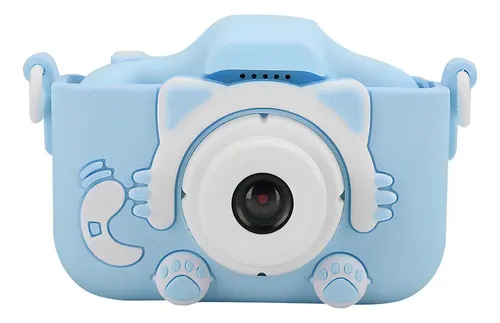 Câmera Infantil Digital Gatinho Máquina Fotográfica Capa Anti Queda