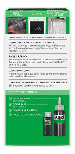 Tintes Just For Men Kit Para Cabello Y Barba Negro