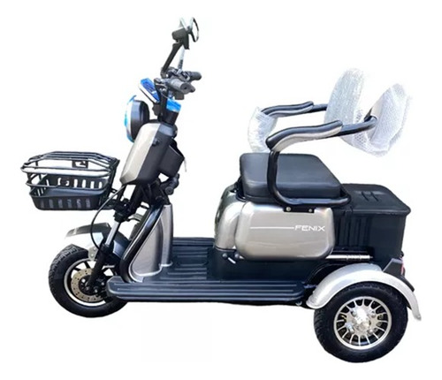 Triciclo Elétrico Fênix 750w 48v 20ah P/ 3 Pessoas